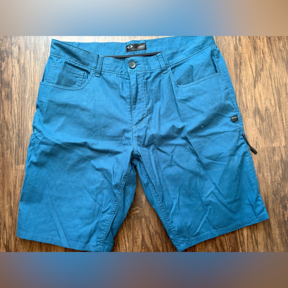 Oakley Blue Slim Straight Shorts